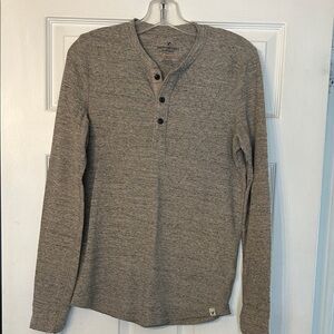 American Eagle Outfitters Gray Henley Shirt